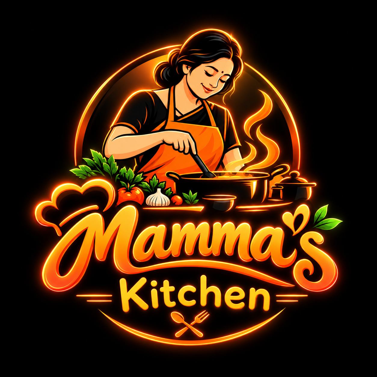 Mamma's Kitchen logo — cloud kitchen culinary marketplace by YKM